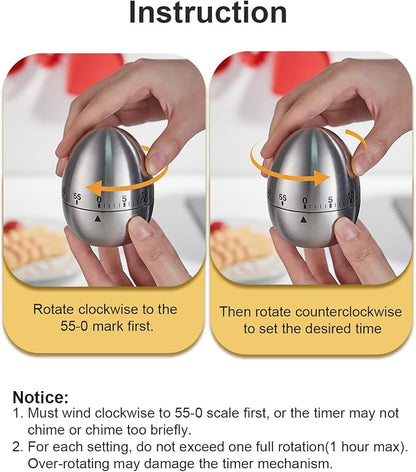 Kitchen Timer for Cooking, 60 Minutes Mechanical Timer - Image 7
