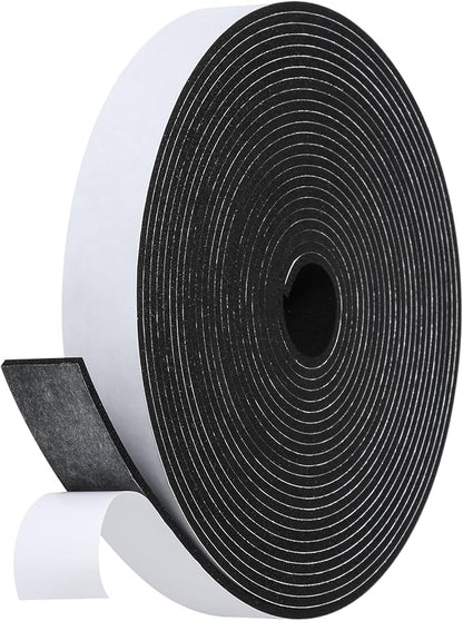 Weather Stripping Door Seal Strip- 1 Inch X 1/8 Inch X 26Feet, Strong Adhesive by Amzjjle