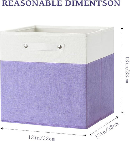 13 x 13 Inch Fine Linen Storage Bins - Image 3