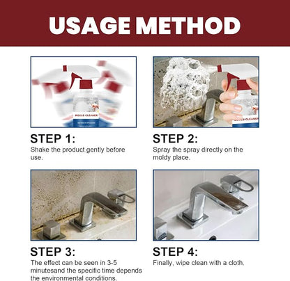 Mould Cleaner Spray Powerful Foam Cleaning Spray | Multi-Surface Fast-Acting - Image 6