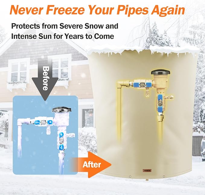 TOHONFOO Backflow Preventer Pipe Insulation Cover - Image 3
