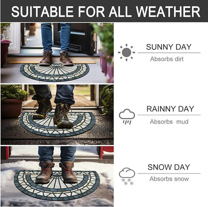 CHICHIC Welcome Door Mat 18 x 30 Inch Front Doormat Outdoors - Image 6