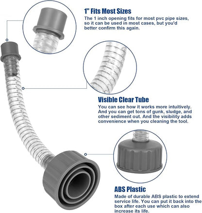 Wet Vac Attachment A/C Drain Lines Cleaner Tool, AC Drain Line Vacuum Adapter - Image 4