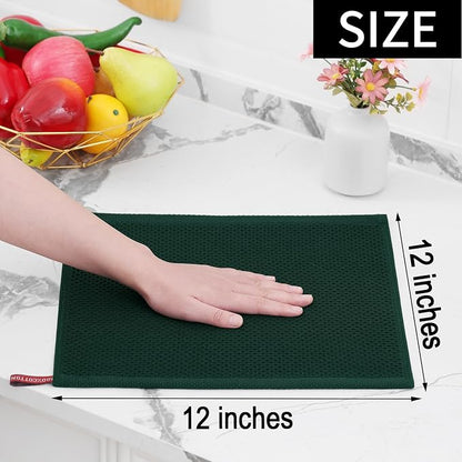 Homaxy 100% Cotton Waffle Weave Kitchen Dish Towels, Ultra Soft Absorbent Quick - Image 5
