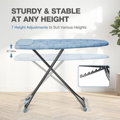 APEXCHASER Ironing Board with Iron Rest, Compact and Space Saver Iron Board - Image 2