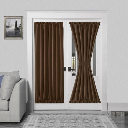 DWCN French Door Curtains – Rod Pocket Thermal Blackout Curtain by DWCN