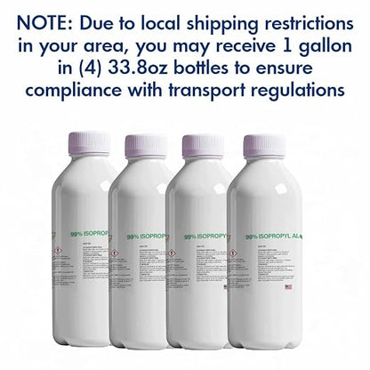99% Pure Isopropyl Alcohol, 99 Percent IPA 1 Gallon, USP Grade, Made in The USA - Image 7