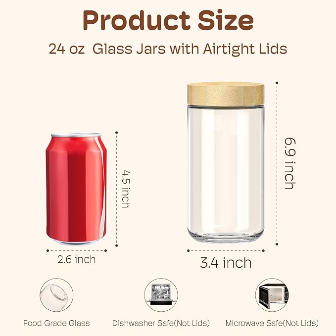 2 pack 24oz Overnight Oats Containers - Image 2