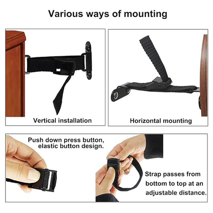 Anti Tip Furniture Anchors, Heavy Duty Furniture Wall Anchor, Adjustable - Image 4