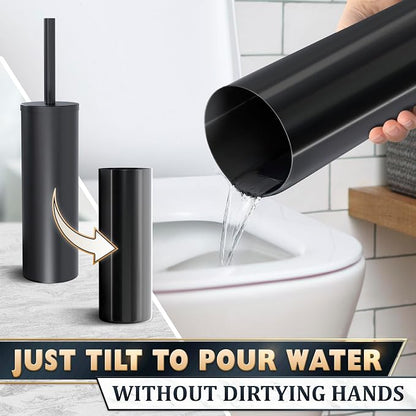 Black Toilet Brush and Holder Set - Image 8
