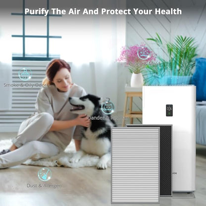 Y1000 Air Purifier Replacement Filter, 2-in-1 H13 True HEPA and High-Efficiency - Image 3