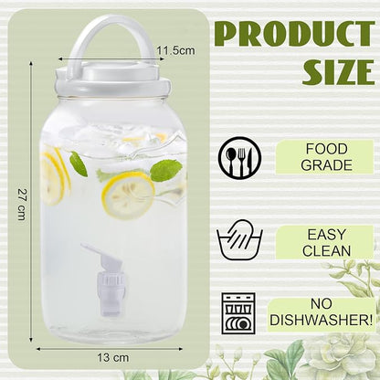 Havawish 2 Pcs 1 Gallon Plastic Beverage Dispenser - Image 3