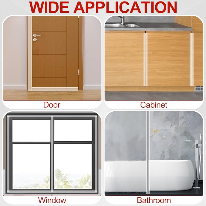 MYFAMIREA Door Weather Stripping 2IN x 10FT Door Draft Stopper Seal Tape - Image 7