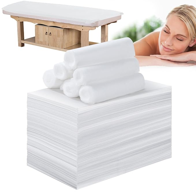 Disposable Bed Sheets for Massage Table 100 Pcs 31" x 71" Waterproof Massage by DSBATH