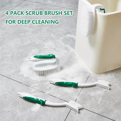 Scrub Brush Set, 4 Pack Deep Cleaning Brush Kit - Image 5
