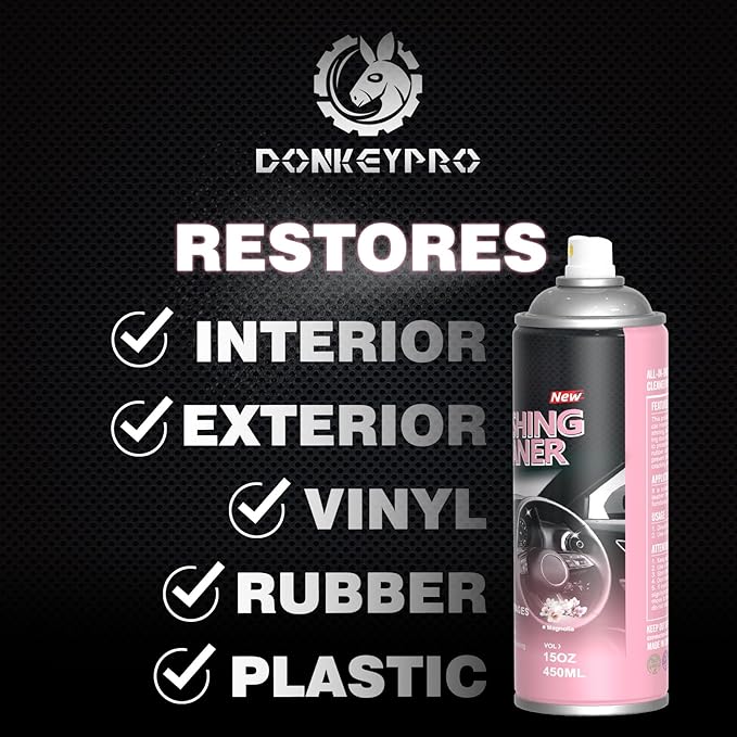 Car interior protectant Spray-Repels Dust & Staining,Restores & Protects Plastic, Vinyl, Leather - UV Guard, Anti-Aging, Long-Lasting Gloss, Exterior & Interior Car Polishing Cleaner (2 x 15oz)