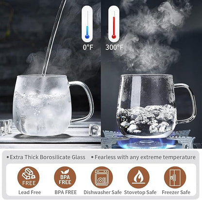 DOPUDO Glass Teacups 24 Pack Glass Tea Cup - Image 5