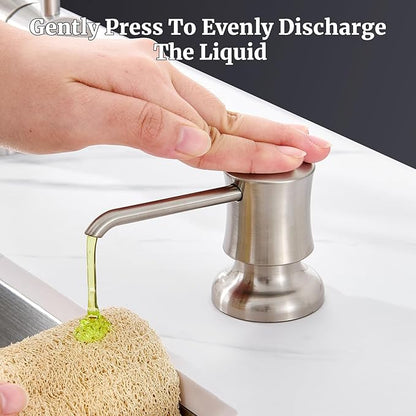 Sink Soap Dispenser for Kitchen Sink Brushed Nickel Upgrade - Image 4
