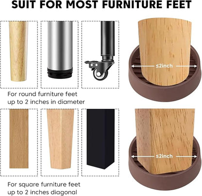 Rubber Non-Slip Furniture Pads Furniture Casters Cup Floor Protector - Image 6