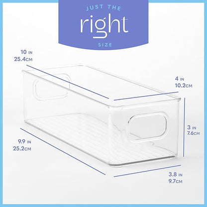 Plastic Food Storage Clear Container 2 Pack Bin - Image 3