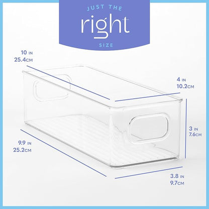 Plastic Food Storage 8 Pack Clear Container Bin - Image 3