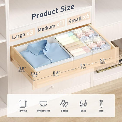DIMJ Drawer Organizer Clothes - Image 3