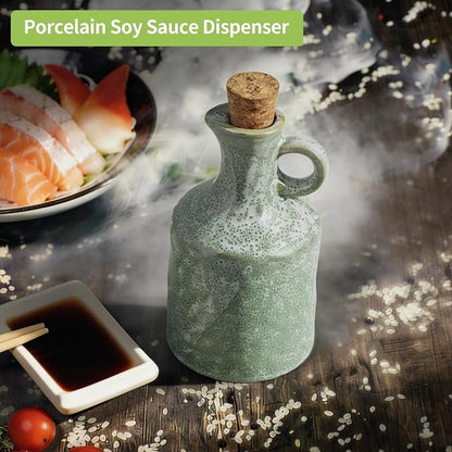 MDLUU Ceramic Olive Oil Vinegar Dispenser Bottle - Image 8