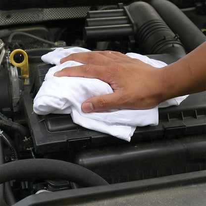 Premium White Knit T-Shirt Cleaning Rags – White Cotton Rag - Image 5
