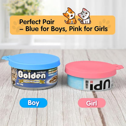 Lydia’s Deal Pet Food Can Covers 2-Pack, Thick Silicone Universal Can Lids - Image 3