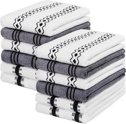 HOMEXCEL Microfiber Cleaning Cloth, Kitchen Towels 12 Pack, Lint Free, by HOMEXCEL