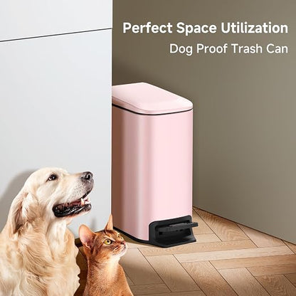 TIPGO Slim Bathroom Trash Can - Image 6