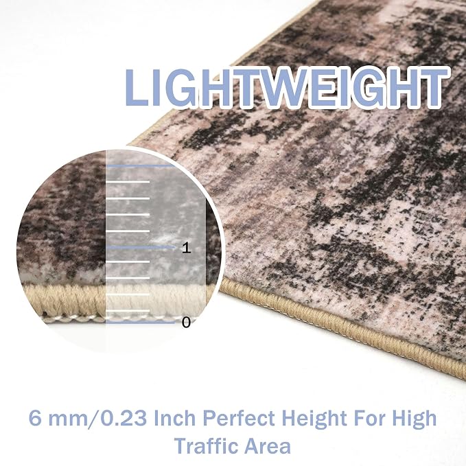 IOHOUZE Abstract Area Rug 3x5 Ft Washable Rugs - Image 4