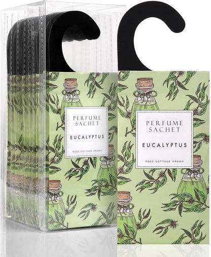 ROSE COTTAGE Large 12 Packs Eucalyptus Hanging Closet Air Freshener Scented by ROSECOTTAGE