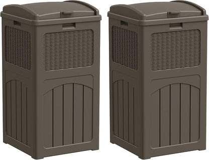 YESHOMY 2 Pack Outdoor Trash Can by SearchallYESHOMY