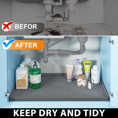 TigeJoy 28" x 19" Under Sink Mats - Image 5