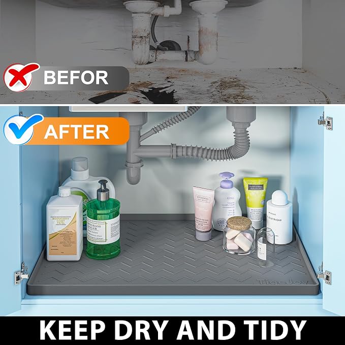TigeJoy 34" x 22" Under Sink Mats - Image 5