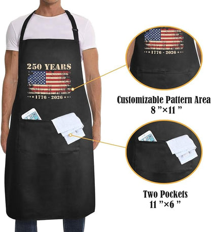 Us 250 Years Of Freedoms Apron - Image 4