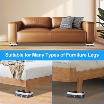 Furniture Dolly with Dual Groove Design: Furniture Sliders with 6 Wheels - Image 3