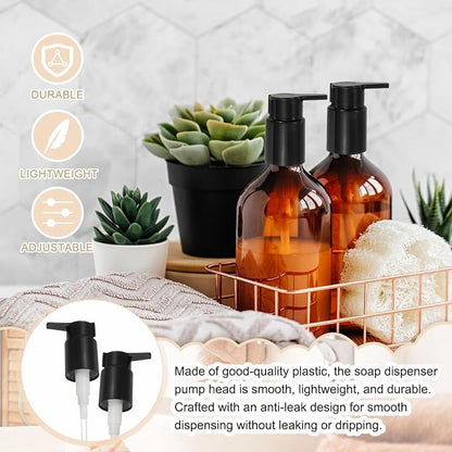 uxcell 4 Pcs Soap Dispenser Pump Heads, Hand Soap Dispensers Top Pumps - Image 4