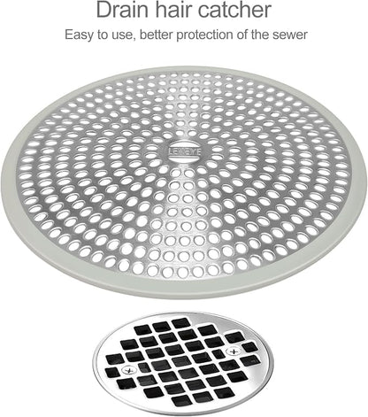 LEKEYE Shower Drain Hair Catcher | Strainer | Shower Stall Drain Cover | - Image 2