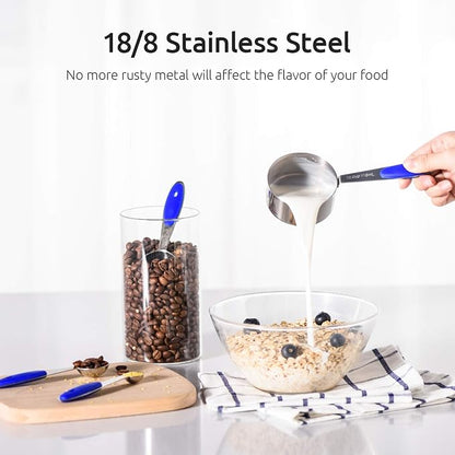 Measuring Cups : U-Taste 18/8 Stainless Steel Measuring Cups and Spoons Set of - Image 3