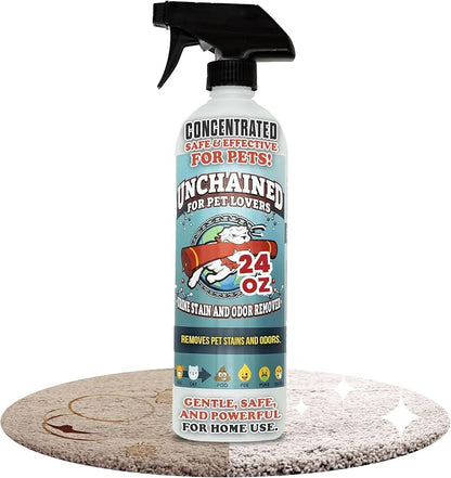 Unchained Pet Urine Stain & Odor Remover Spray – Oxygen-Based Enzyme Cleaner by TRUCK+MOUNT+FORUMS