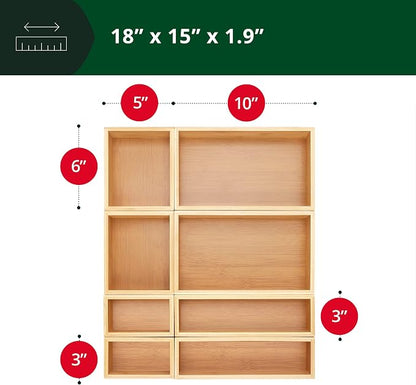ROYAL CRAFT WOOD Bamboo Jewelry Organizer Box & Chests Set - Image 2
