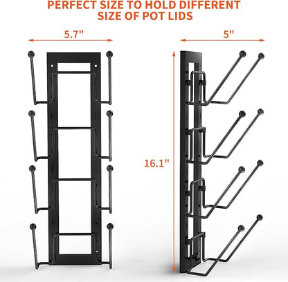 Cisily 8 Layers of Adjustable Pot Lid Organizer Rack - Image 2