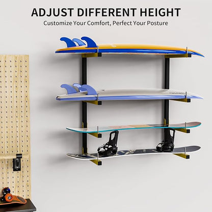 Lumber Storage Rack, Upgrade Cantilever Folding Lumber Rack Wall Mount - Image 7