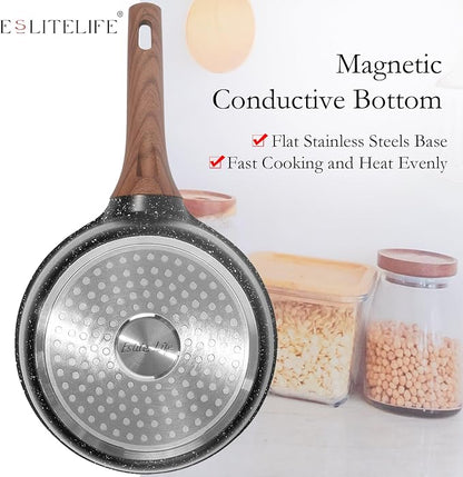 ESLITE LIFE 1.5 QT & 2.5 QT Sauce Pan Set - Image 7