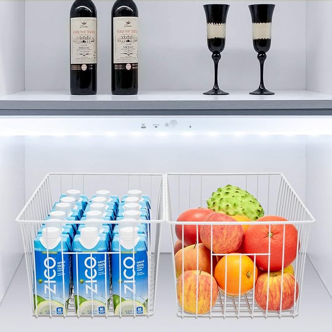 16inch Farmhouse Freezer Wire Baskets Organizer Storage Bins Large Organizer - Image 6