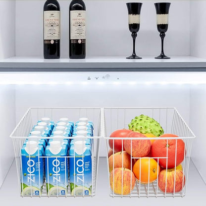 16inch Farmhouse Freezer Wire Baskets Organizer Storage Bins Large Organizer - Image 6