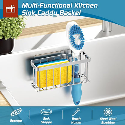 MURLONG Sponge Holder for Kitchen Sink, Sink Caddy Organizer - Image 5