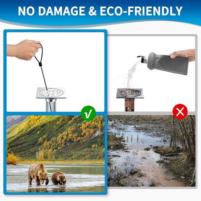 30 Inches Drain Snake Hair Clog Remover, Upgraded Anti-break Metal Plumbing - Image 8